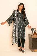 3 Piece Printed Khaddar Suit with Dupatta SD-52256