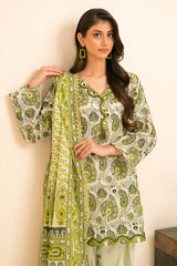 3 Piece Printed Khaddar Suit with Dupatta SD-52257