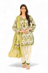 3 Piece Printed Khaddar Suit with Dupatta SD-52257