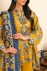 3 Piece Printed Khaddar Suit with Dupatta SD-52258