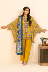 3 Piece Printed Khaddar Suit with Dupatta SD-52258