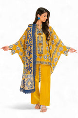 3 Piece Printed Khaddar Suit with Dupatta SD-52258