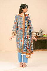 3 Piece Printed Khaddar Suit with Dupatta SD-52260