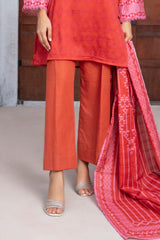 3 Piece Printed Khaddar Suit with Dupatta WNS-52033