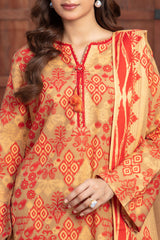 3 Piece Printed Khaddar Suit with Dupatta WNS-52039