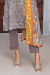 3 Piece Printed Khaddar Suit with Dupatta WNS-52041
