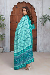 3 Piece Printed Khaddar Suit with Zari Dupatta WNS-52045