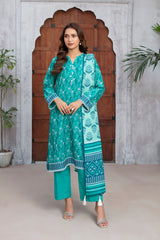 3 Piece Printed Khaddar Suit with Zari Dupatta WNS-52045