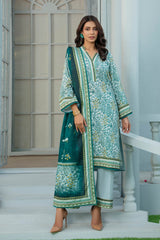3 Piece Khaddar Suit with Dupatta WNS-52091