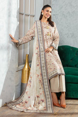 3 Piece Khaddar Suit with Dupatta WNS-52092