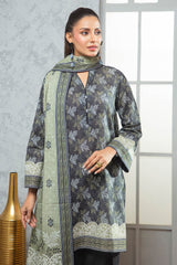 3 Piece Khaddar Suit with Dupatta WNS-52093