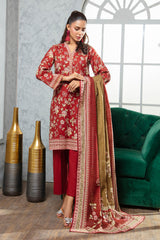 3 Piece Khaddar Suit with Dupatta WNS-52095