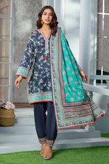 3 Piece Khaddar Suit with Dupatta WNS-52096