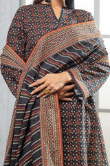 3 Piece Khaddar Suit with Dupatta WNS-52097