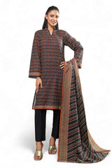 3 Piece Khaddar Suit with Dupatta WNS-52097