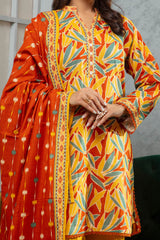 3 Piece Khaddar Suit with Dupatta WNS-52098