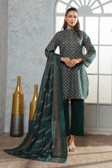 3 Piece Khaddar Suit with Dupatta WNS-52090