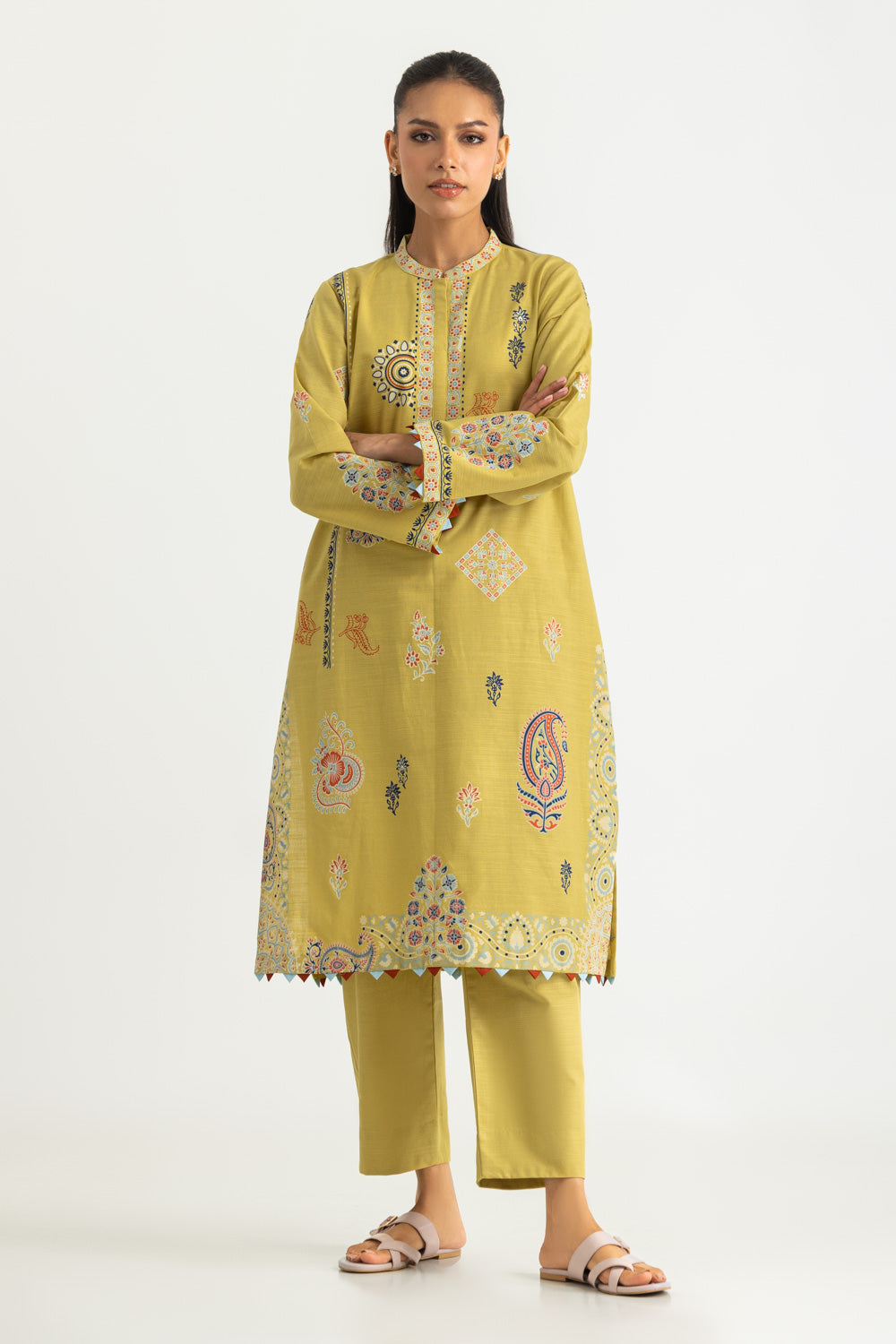 Khaddar Block Printed Co-Ord Set