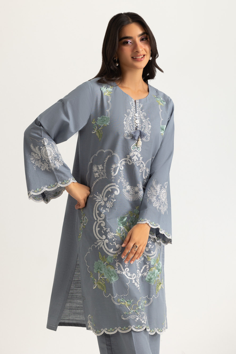 Khaddar Embroidered Co-Ord Set