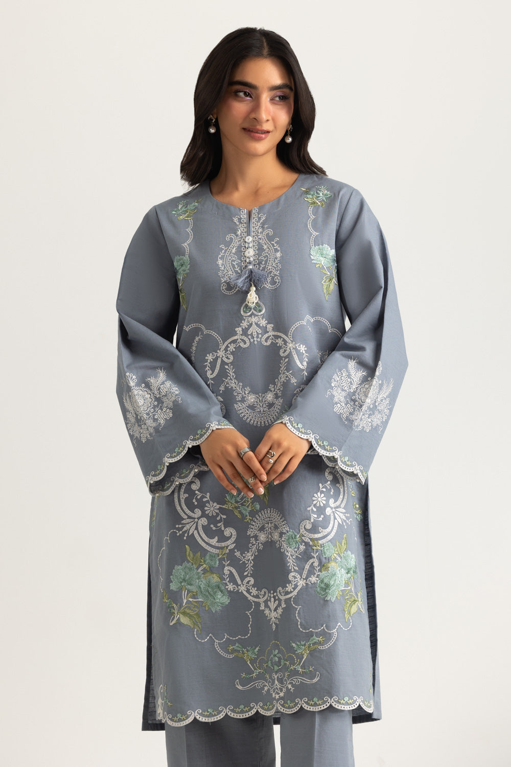 Khaddar Embroidered Co-Ord Set