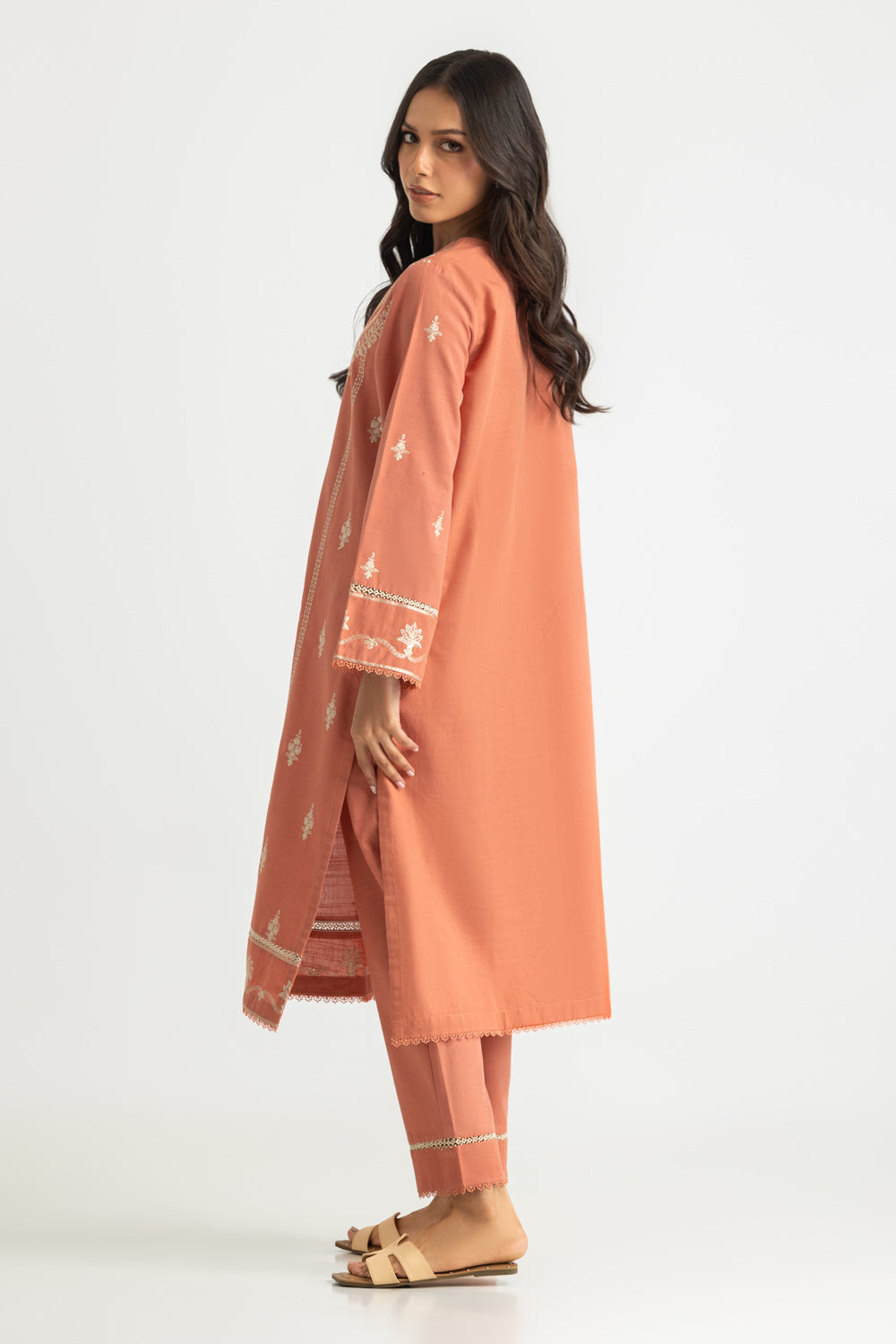 Khaddar Embroidered Co-Ord Set