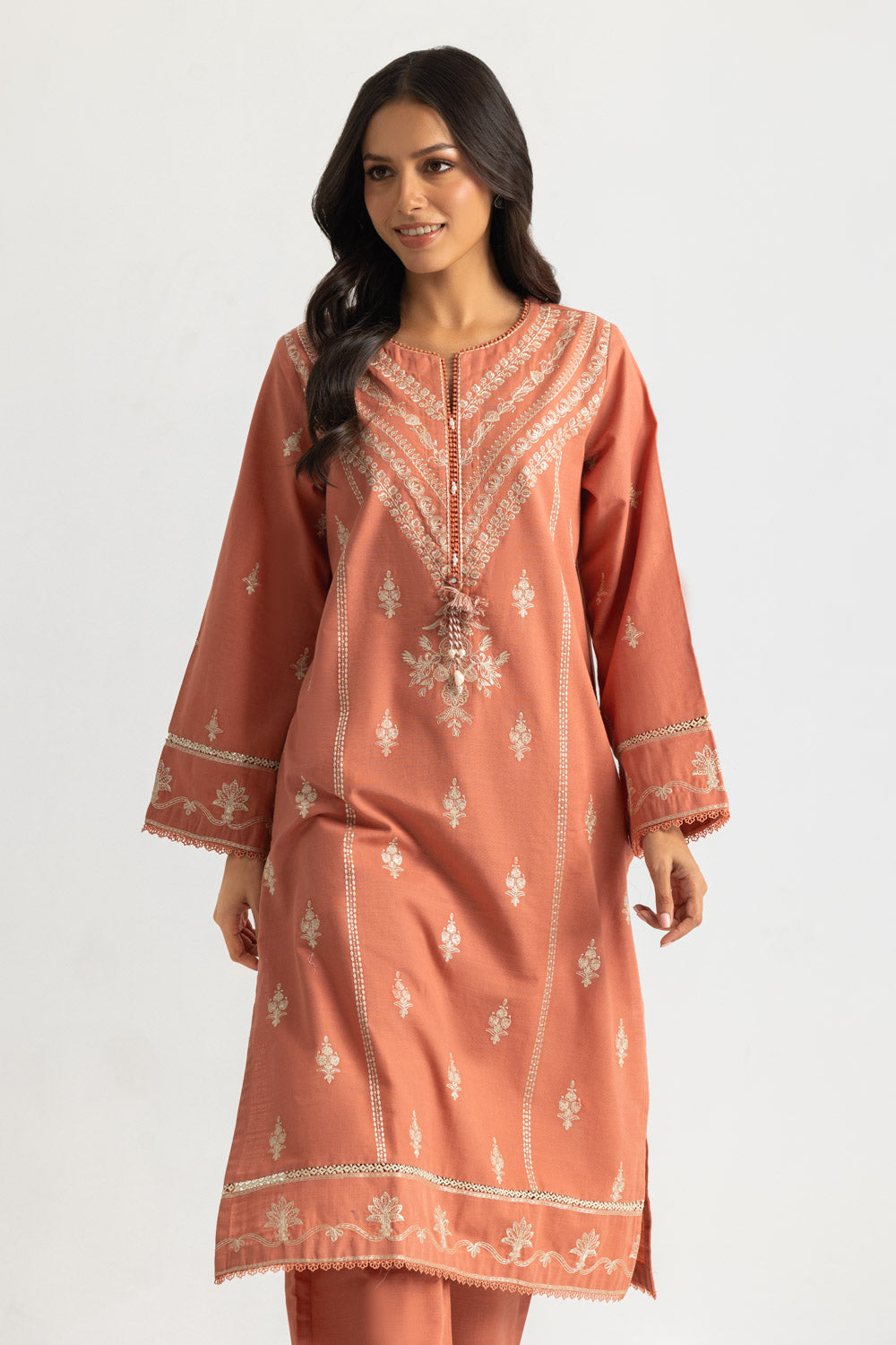 Khaddar Embroidered Co-Ord Set