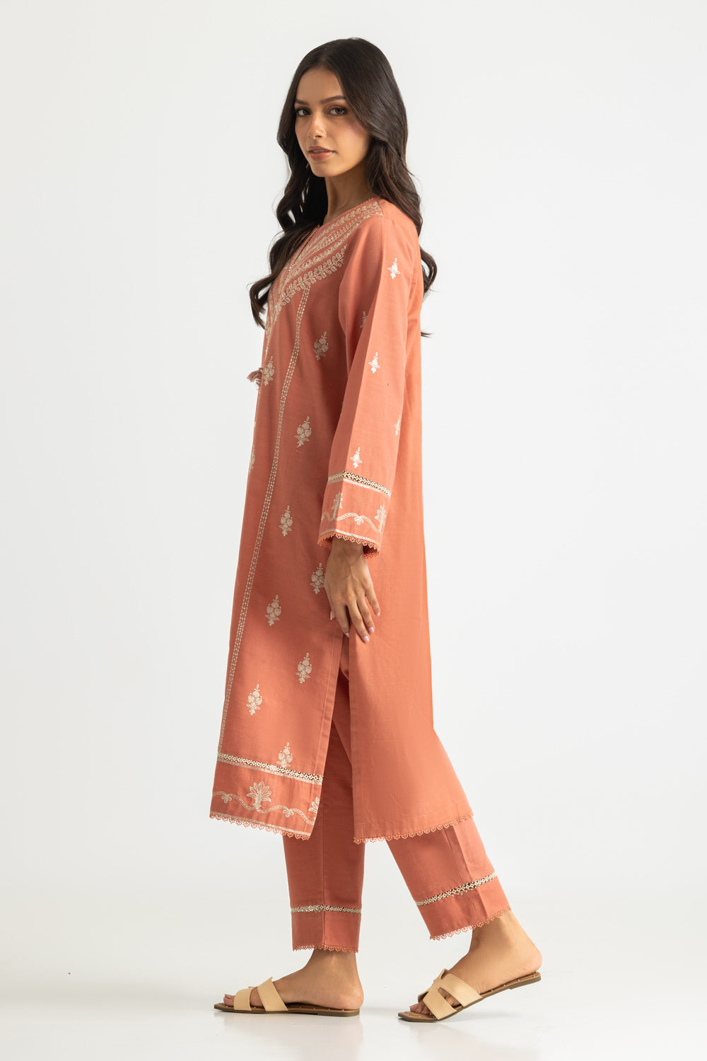 Khaddar Embroidered Co-Ord Set