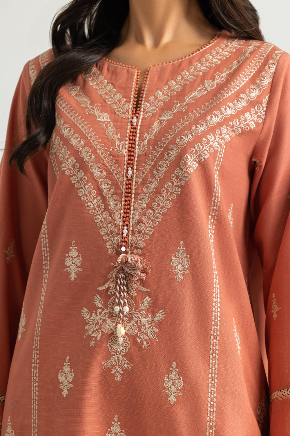 Khaddar Embroidered Co-Ord Set
