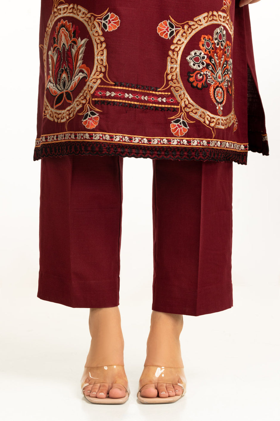Khaddar Embroidered Co-Ord Set