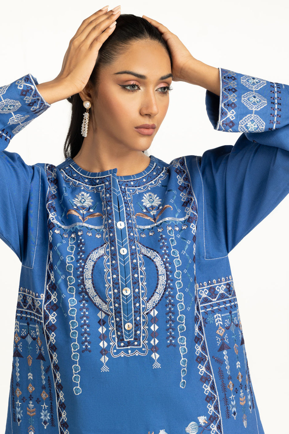 Khaddar Embroidered Co-Ord Set