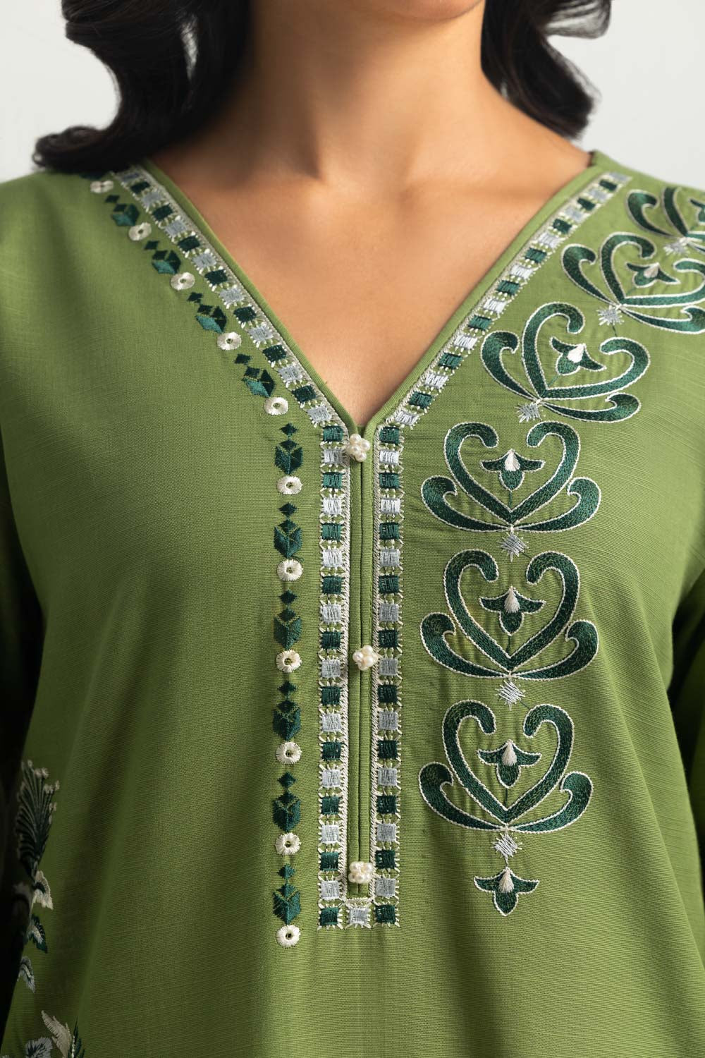 Khaddar Embroidered Co-Ord Set