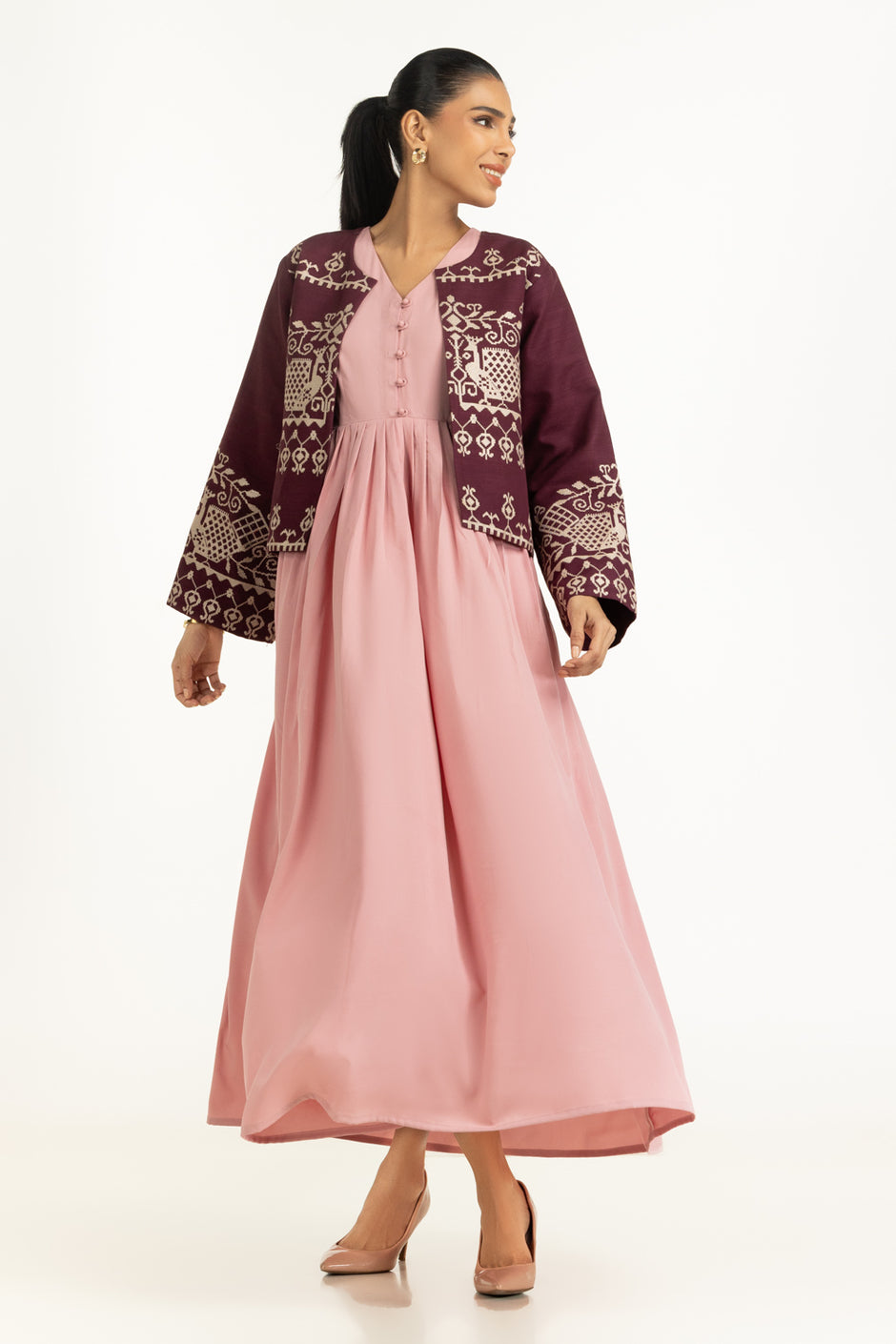 Khaddar Embroidered Waistcoat