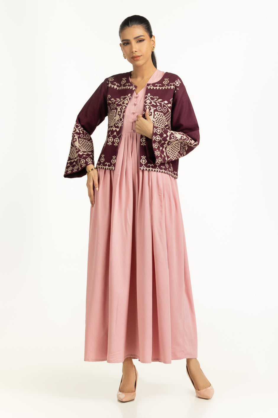 Khaddar Embroidered Waistcoat