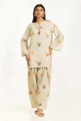 Khaddar Jacquard Slub Printed Co-Ord Set  IUSTTS-1154