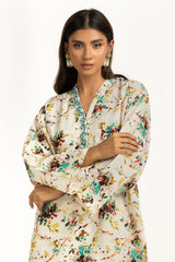 Khaddar Jacquard Slub Printed Co-Ord Set  IUSTTS-1157