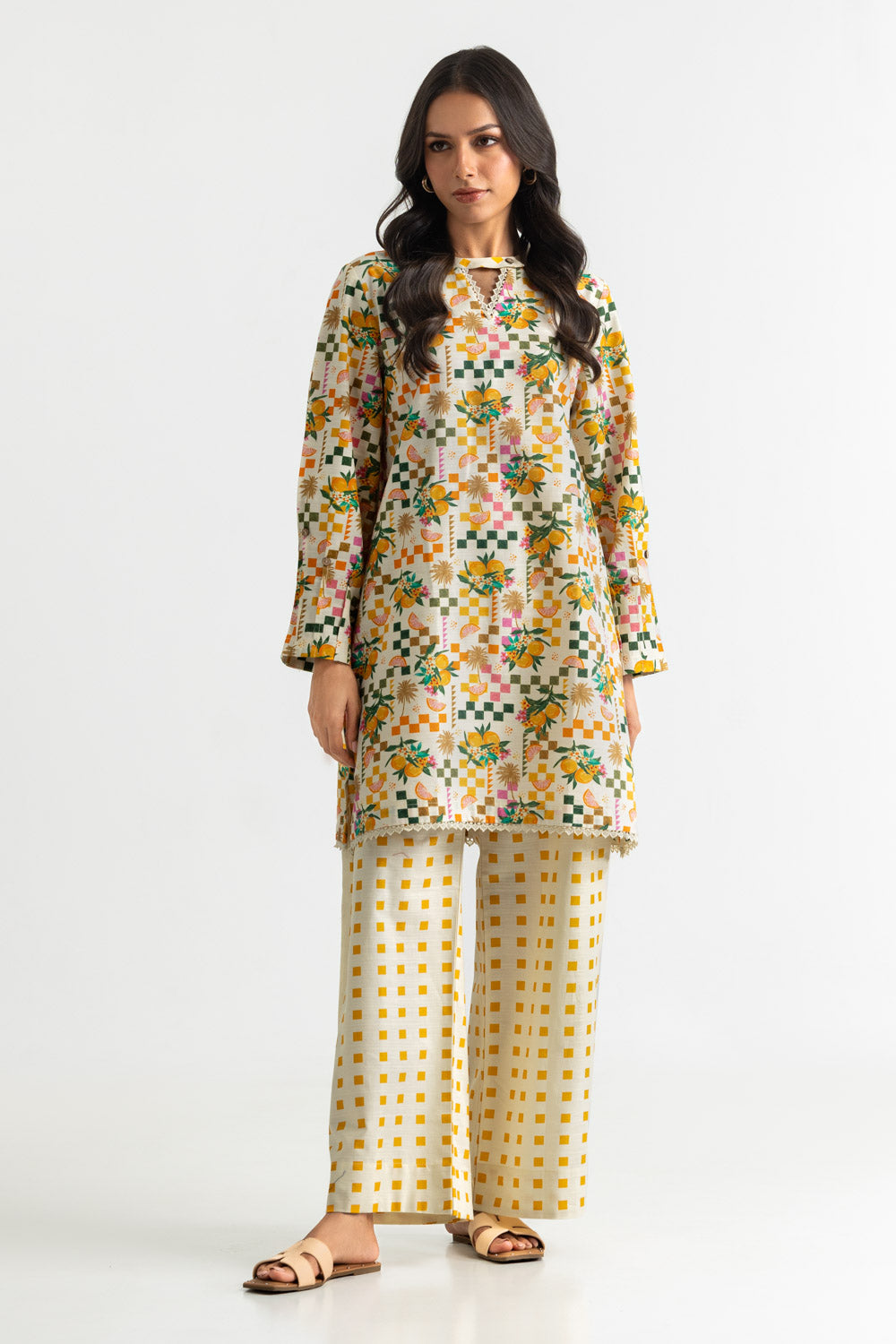 Khaddar Printed Co-Ord Set
