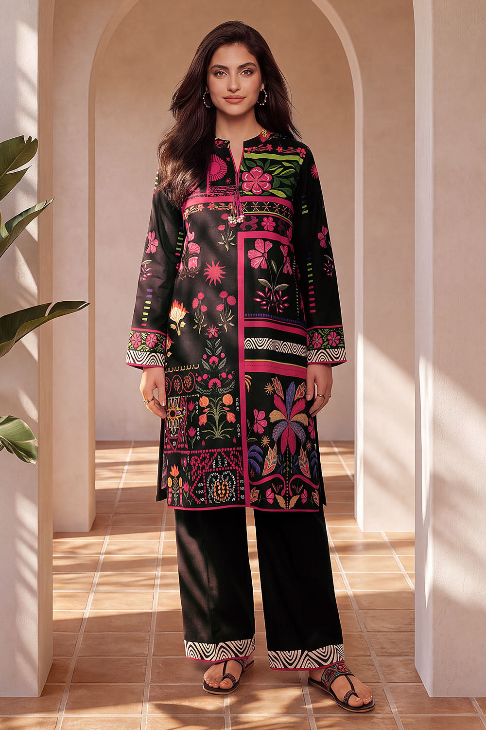 Khaddar Printed Co-Ord Set