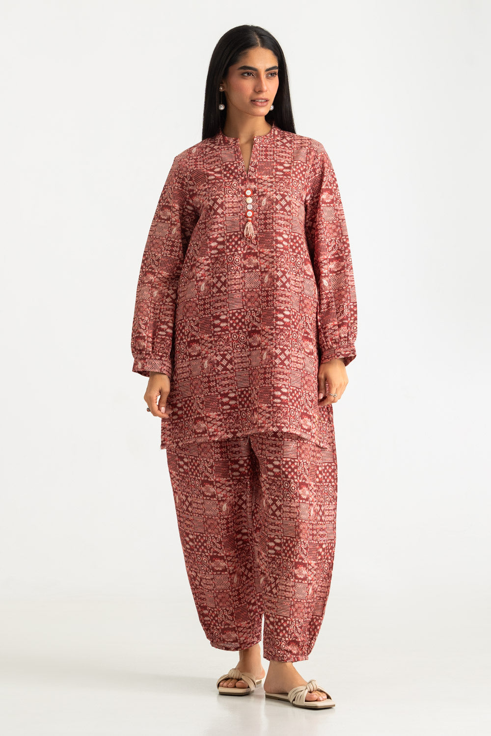 Khaddar Printed Co-Ord Set