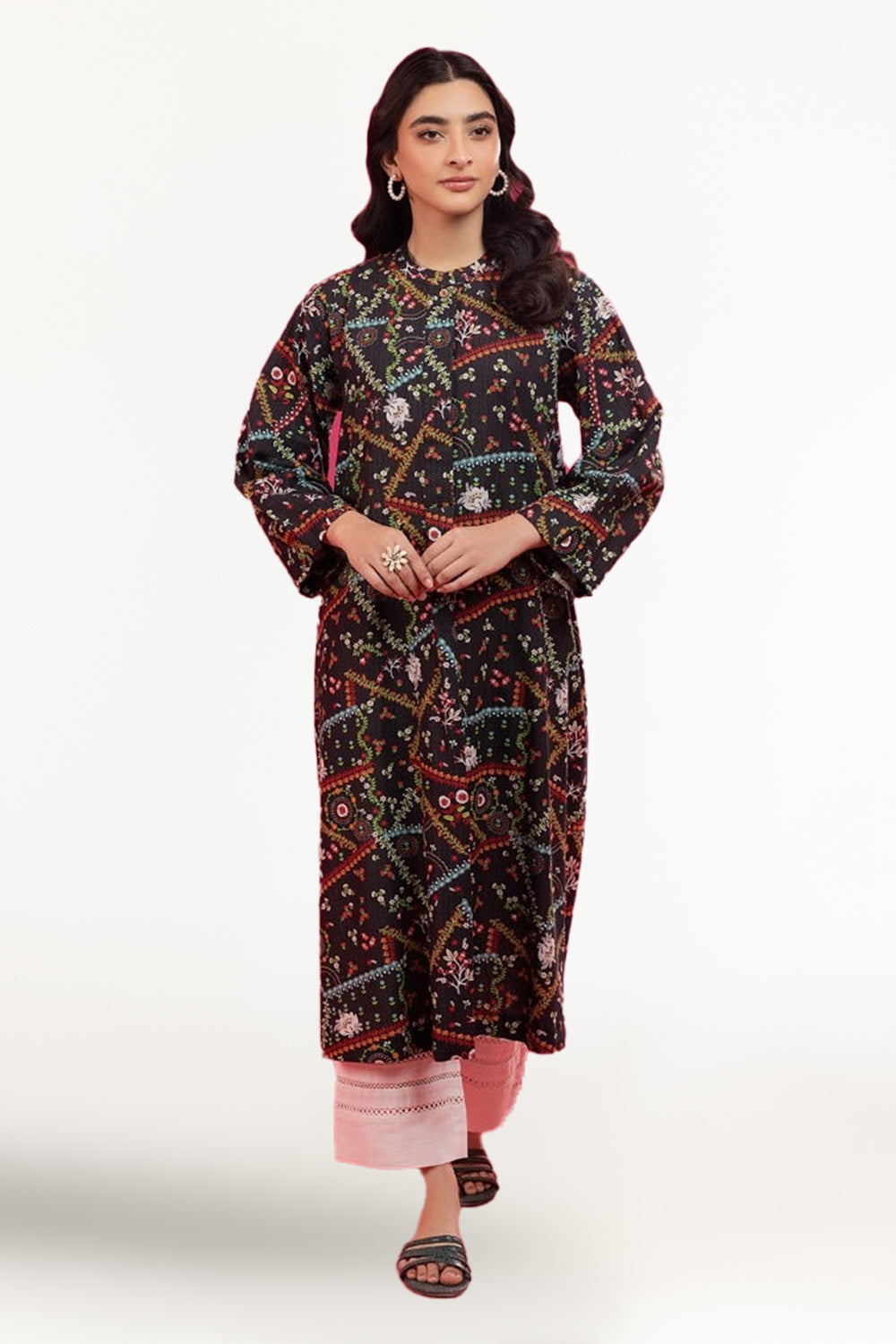 Khaddar Printed Dress