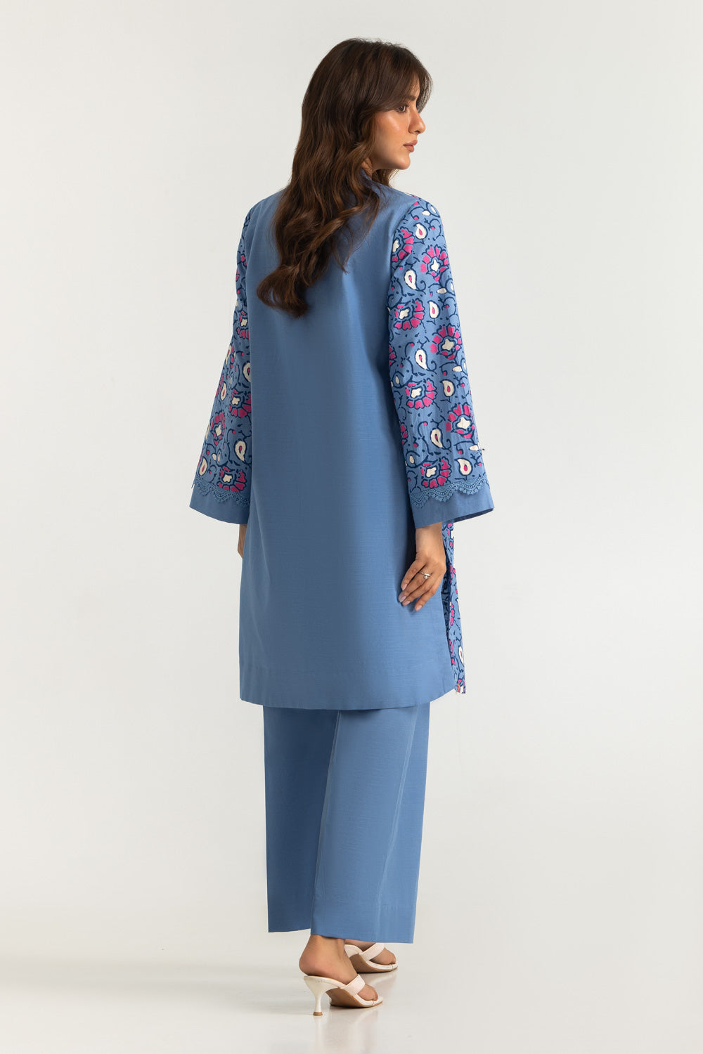 Khaddar Slub Block Printed Co-Ord Set