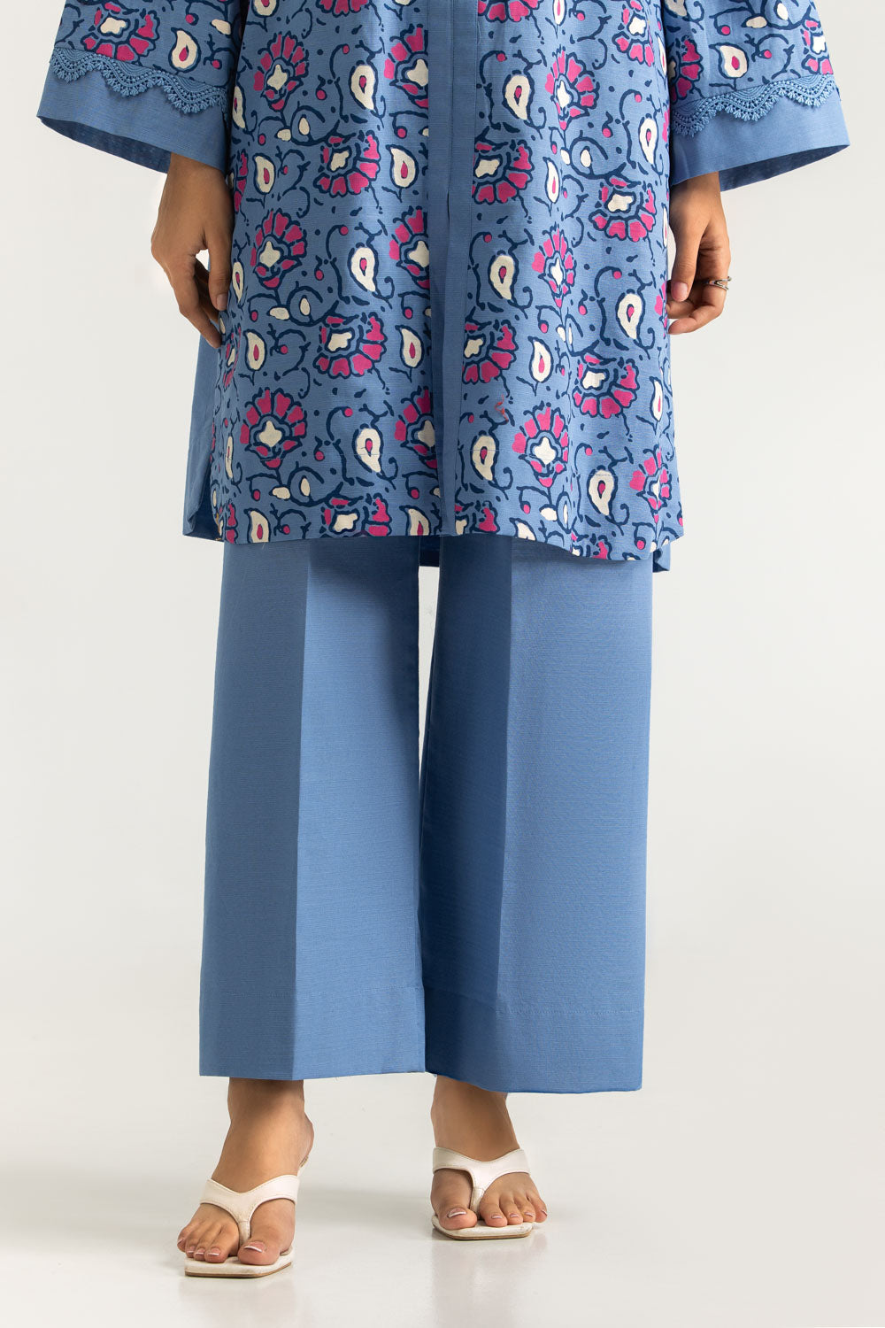 Khaddar Slub Block Printed Co-Ord Set
