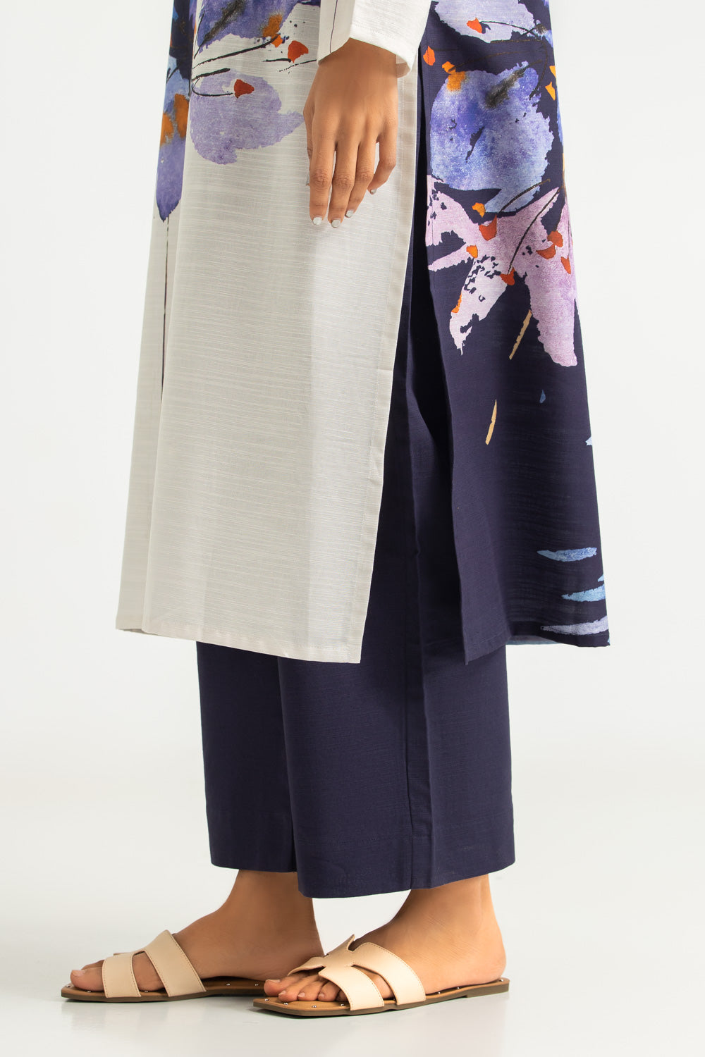 Khaddar Slub Embroidered Co-Ord Set