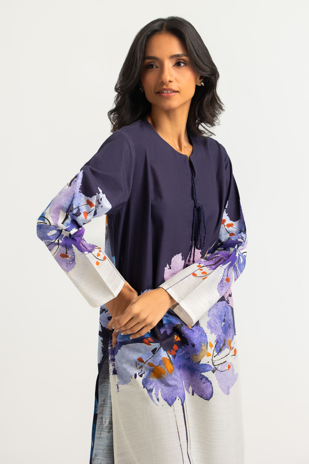 Khaddar Slub Embroidered Co-Ord Set