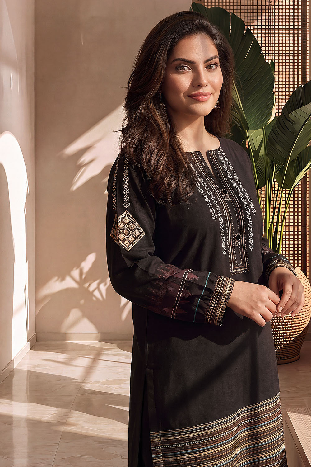 Khaddar Slub Printed Co-Ord Set