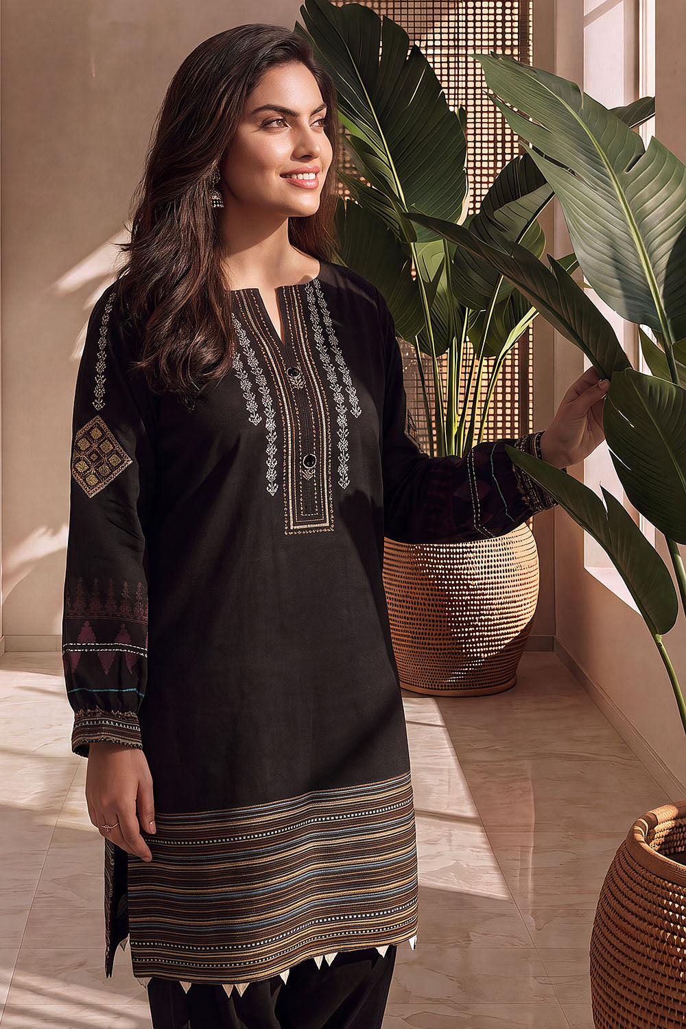 Khaddar Slub Printed Co-Ord Set