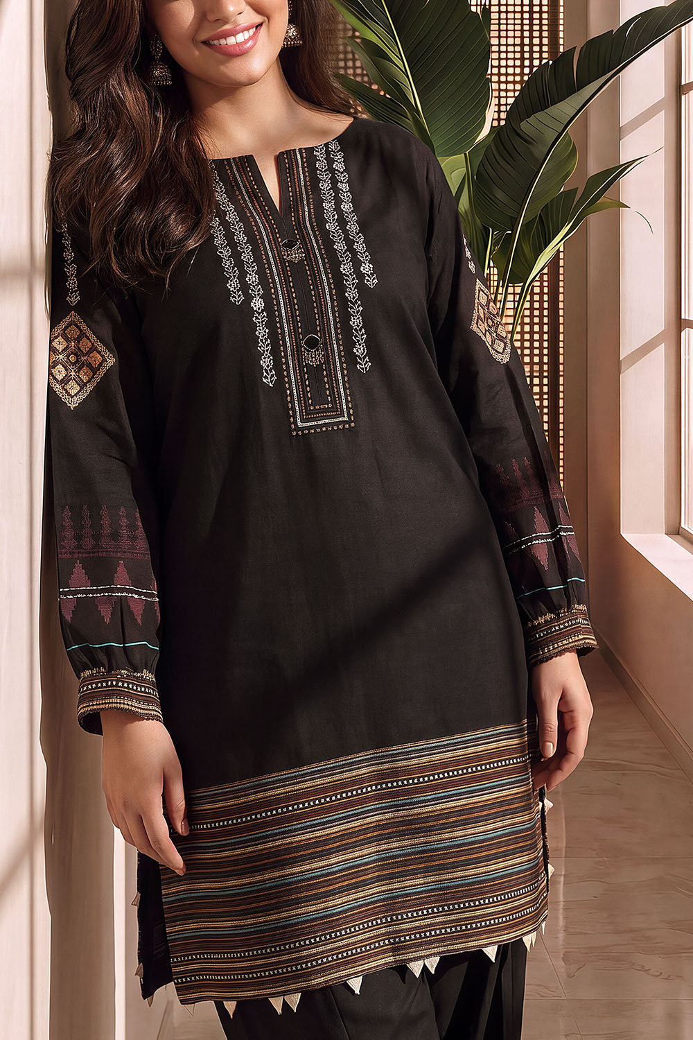 Khaddar Slub Printed Co-Ord Set
