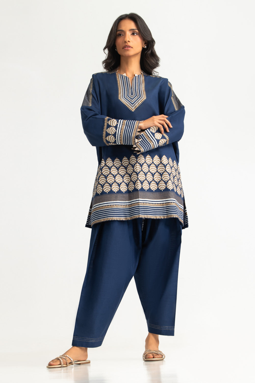 Khaddar Slub Printed Co-Ord Set