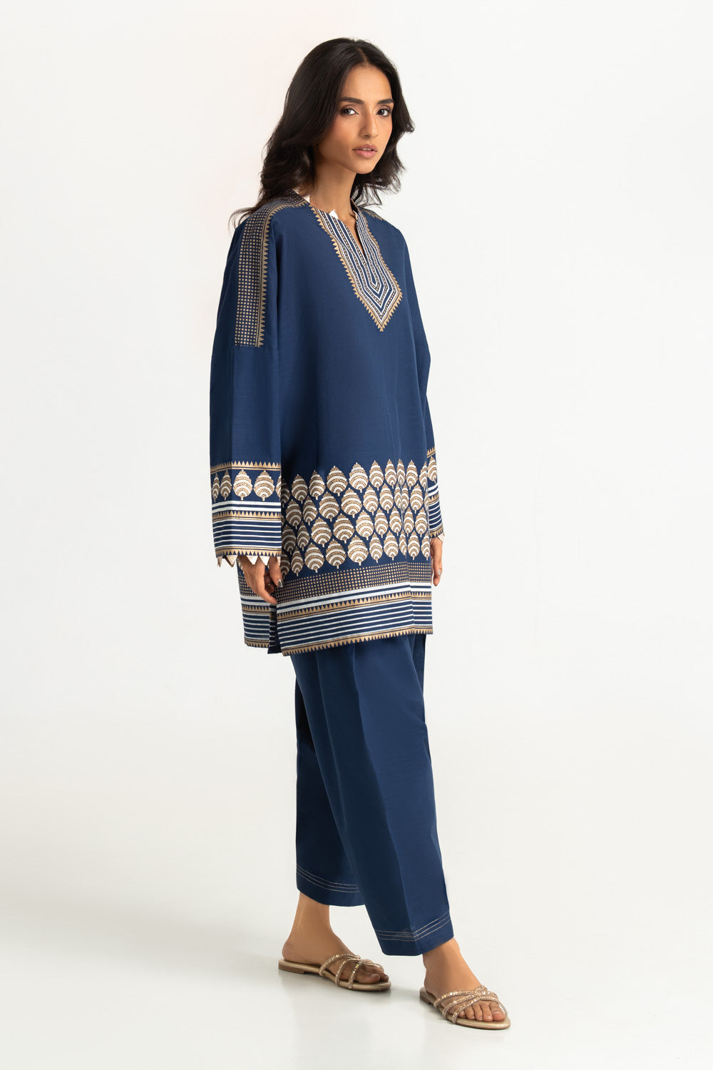 Khaddar Slub Printed Co-Ord Set