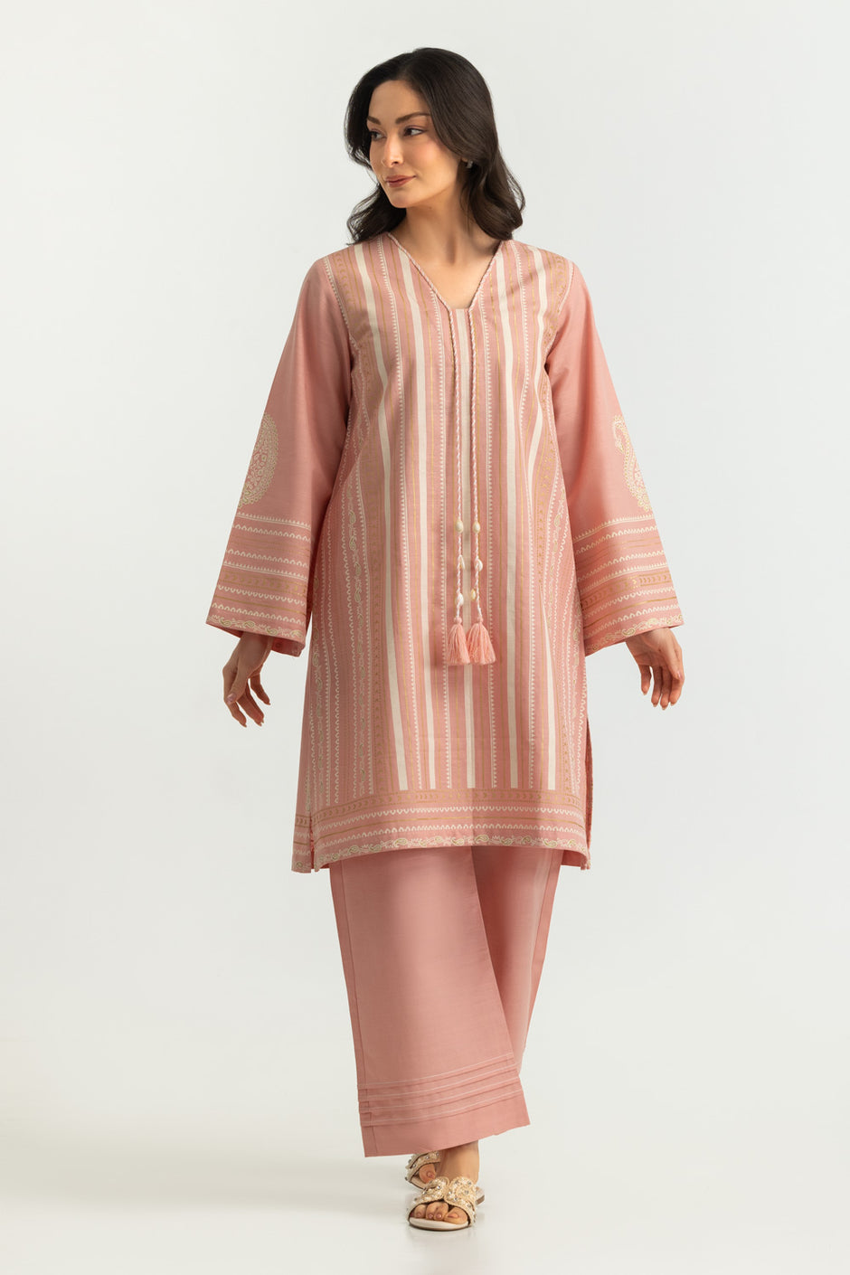 Khaddar Slub Printed Co-Ord Set