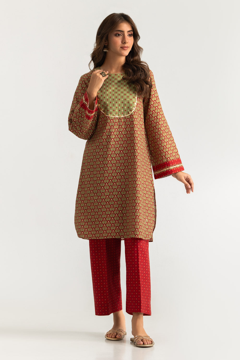 Khaddar Slub Printed Co-Ord Set